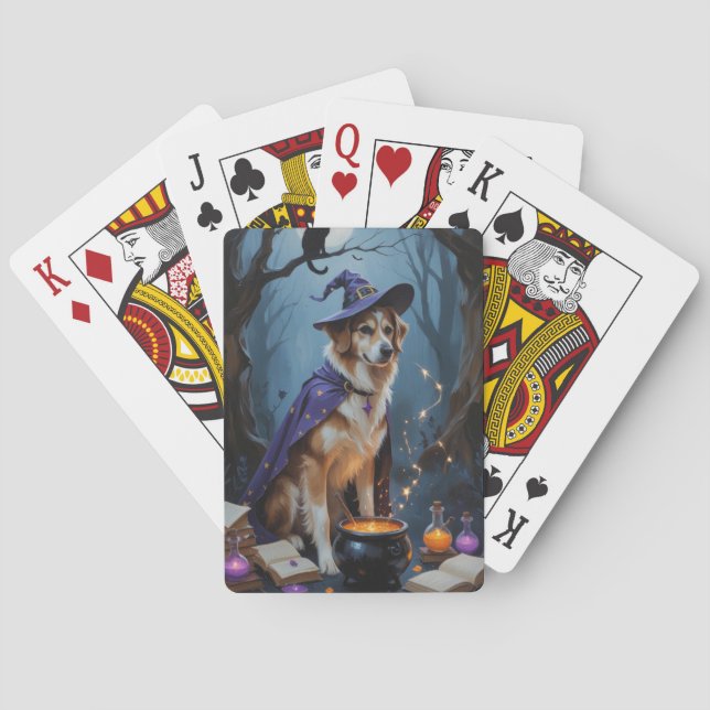 Jeu De Cartes Peinture d'Halloween fantaisiste (dos)