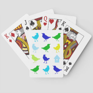 Jeu De Cartes Peinture d'oiseaux colorés par Chariklia Zarris