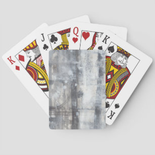 Jeu De Cartes Peinture gris contemporaine