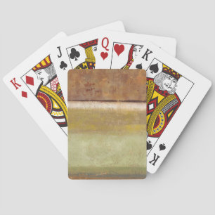 Jeu De Cartes Peinture moderne aux tons de terre par Norman Wyat
