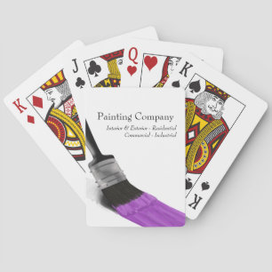 Jeu De Cartes Peinture Peintre Service Société Pinceau violet