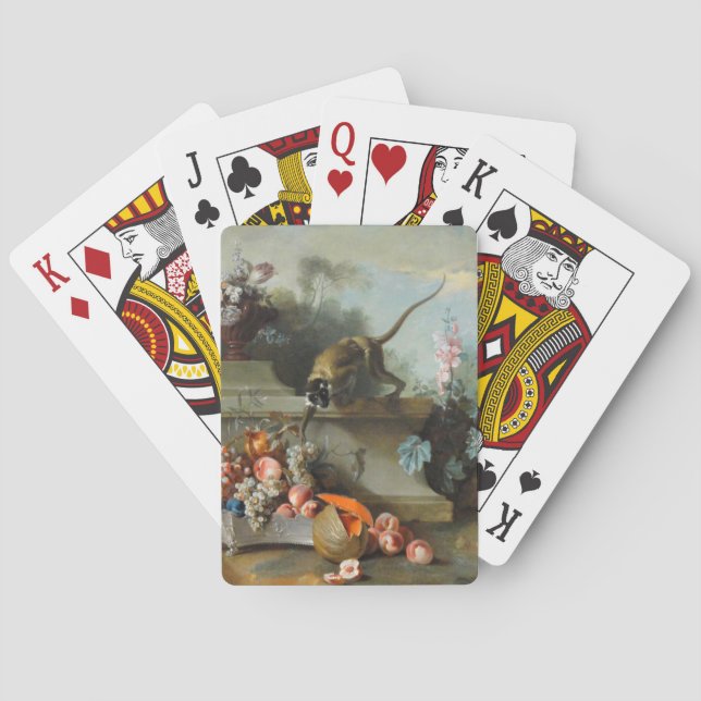 Jeu De Cartes Peinture Rococo pour l'année du singe (dos)