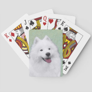 Jeu De Cartes Peinture Samoyée - Cute Original Dog Art