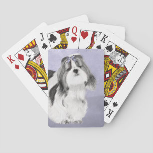 Jeu De Cartes Peinture Shih Tzu - Cute Original Chien Art