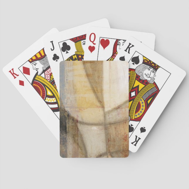 Jeu De Cartes Peinture texturée rugueuse sur la Terre (dos)