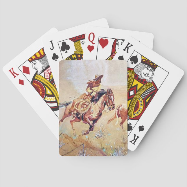 Jeu De Cartes Peinture Vaquero par Eward Borein (dos)