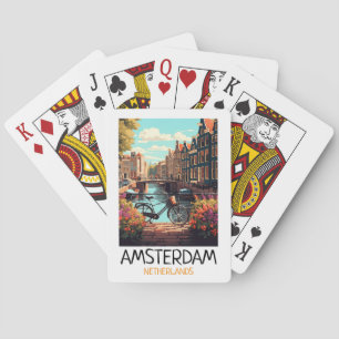 Jeu De Cartes Peinture vintage Amsterdam Pays-Bas
