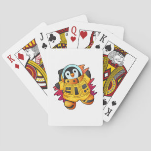 Jeu De Cartes Penguin as Astronaut in Suit