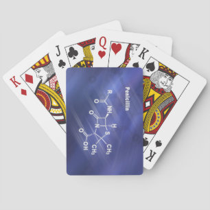 Jeu De Cartes pénicilline, antibiotique, structural chemical
