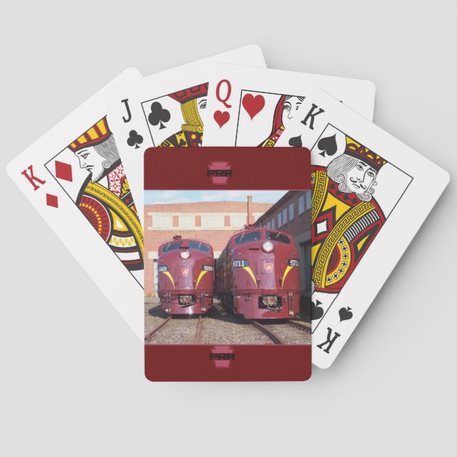 Jeu De Cartes Pennsylvania Railroad E-8a, s (JTFS) 5809 et 5711  (dos)