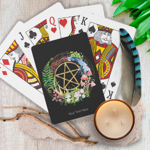 Jeu De Cartes Pentacle Nature Wreath Flowers Boho Wreath