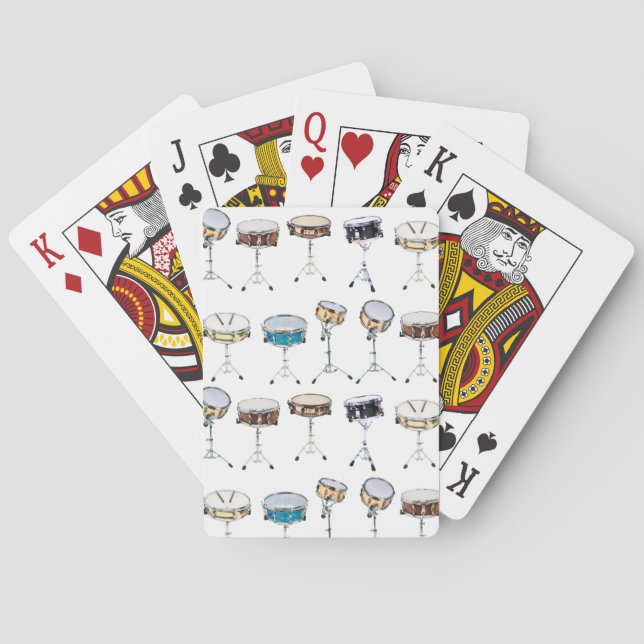 Jeu De Cartes Percussionniste Cool de Snare Drum Drummer (dos)