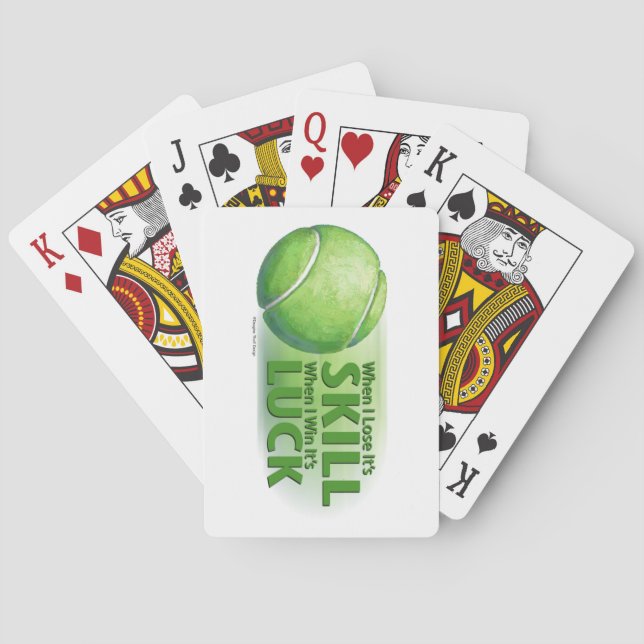 Jeu De Cartes Perdre des compétences gagner chance balle de tenn (dos)