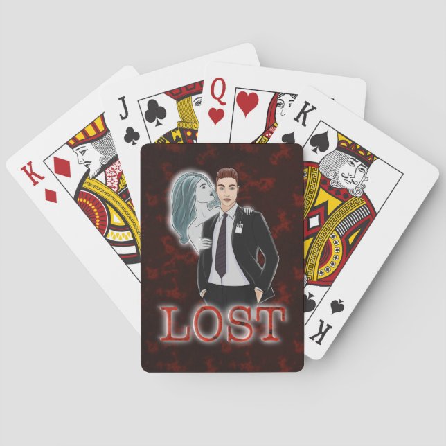 Jeu De Cartes PERDU - Lecture de cartes (dos)