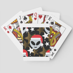 Jeu De Cartes père Noël alien emoji