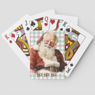 Jeu De Cartes Père Noël - Arrière - plan de Noël