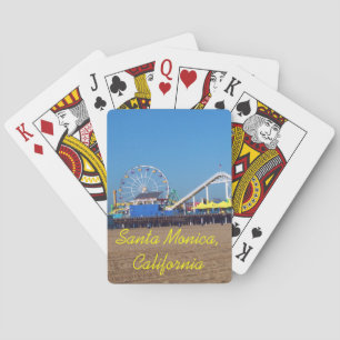 Jeu De Cartes Père Noël Monica Beach Pier ferris roue Jouer Cart