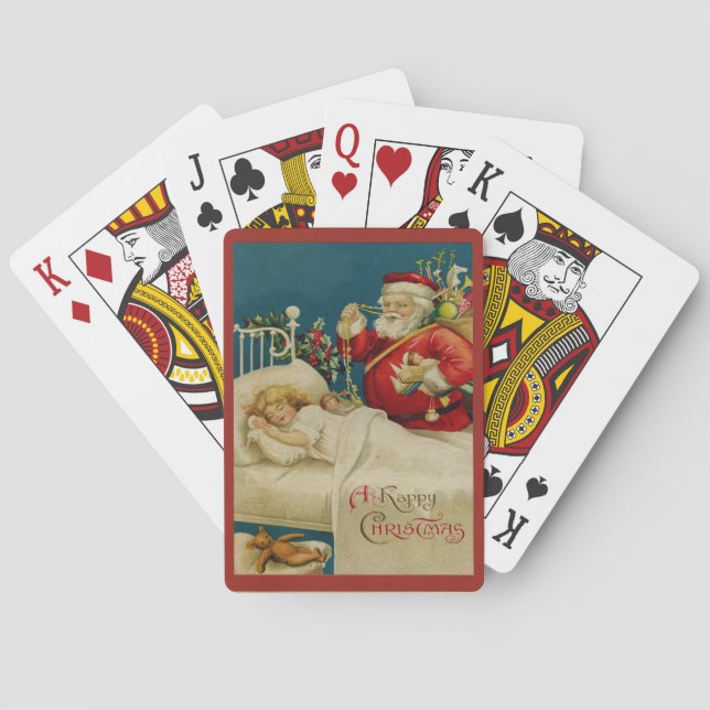 Jeu De Cartes Père Noël vintage (dos)