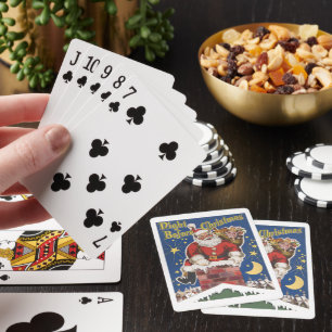 Jeu De Cartes Père Noël vintage, La Nuit avant Noël