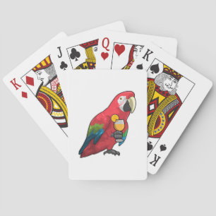 Jeu De Cartes Perroquet au verre de jus d'orange