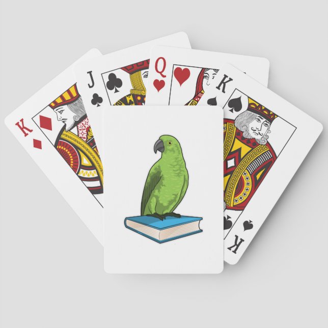Jeu De Cartes Perroquet avec livre (dos)