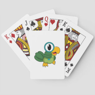Jeu De Cartes Perroquet avec verre de nivellement