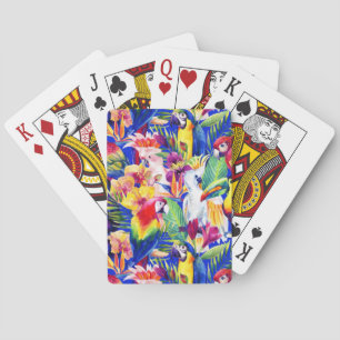 Jeu De Cartes Perroquets aquarelles