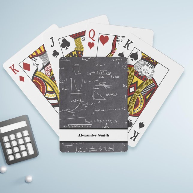 Jeu De Cartes Personalized mathematic equations and graphics (Personalized mathematic equations and graphics playing cards)