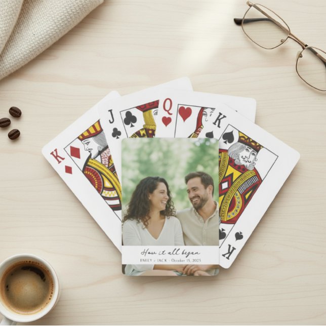 Jeu De Cartes  Personalized Photo Playing Cards - Custom Wedding (Créateur téléchargé)