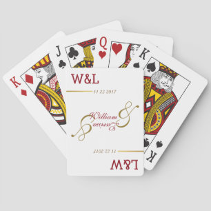 Jeu De Cartes personalized weding couple es stylish