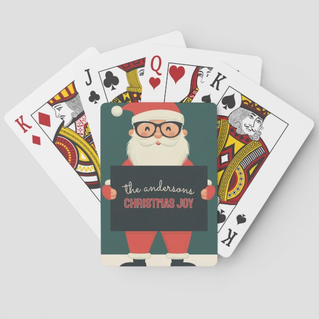 Jeu De Cartes Personnalisable Happy Père Noël (dos)