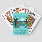 Personnalisable Retro Cocktail Lounge Playing Card