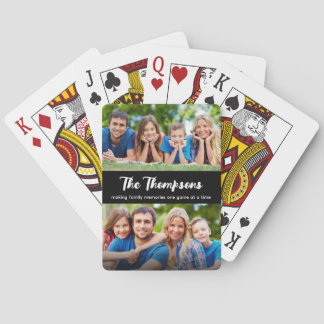 Jeu De Cartes Personnalisé 2 Photo Créer des souvenirs Famille