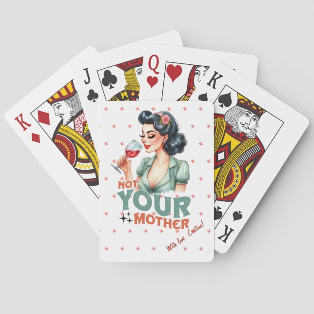 Jeu De Cartes Personnalisé Funny Sarcastique cadeau pour mari (dos)