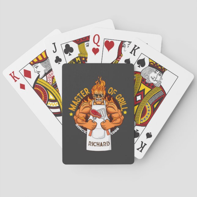 Jeu De Cartes Personnalisé Meilleur Papa Papa Père Toujours Pose (dos)