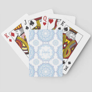 Jeu De Cartes Personnalisé Stylish Personnalisé Chic Monogramme
