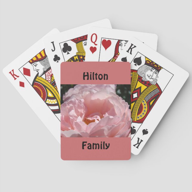 Jeu De Cartes Personnaliser la lecture de cartes Rose Deck de ca (dos)
