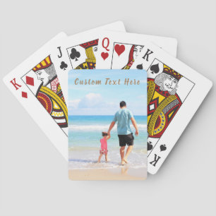 Jeu De Cartes Personnalisez vos cartes photo avec du texte
