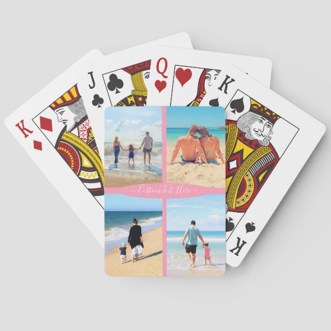 Jeu De Cartes Personnalisez votre collection de photos Lecture d (dos)
