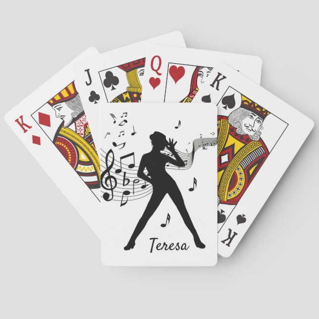 Jeu De Cartes Personnel moderne de Tap Dancer (dos)
