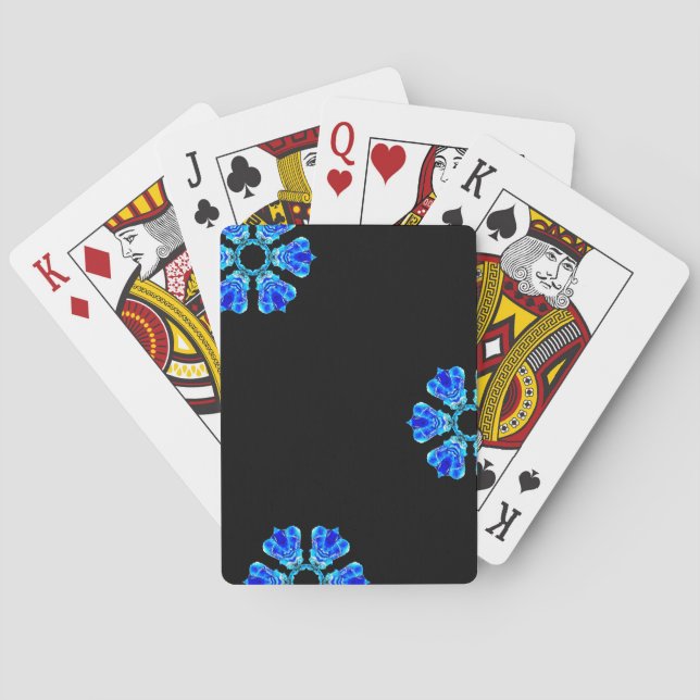 Jeu De Cartes Pétales bleues (dos)