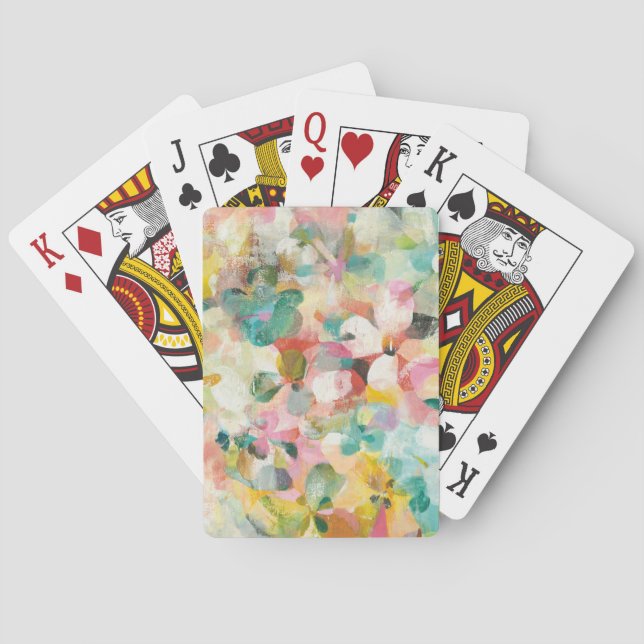Jeu De Cartes Pétales en pastel mous heureux du jardin | (dos)