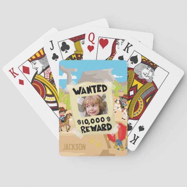 Jeu De Cartes Petit garçon Recherché avec photo et nom, Petit ga (dos)
