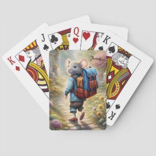 Jeu De Cartes Petit souris sur le chemin de l'école, personnalis