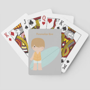 Jeu De Cartes Petit Surfer Dude Surfer Enfant Surfer Personnalis