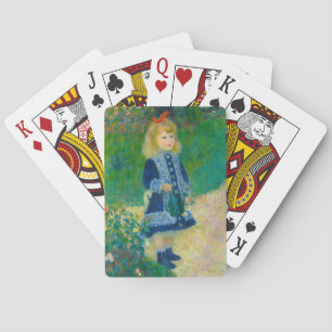 Jeu De Cartes Petite fille en bleu Renoir avec canne à eau