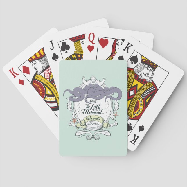 Jeu De Cartes Petite Sirène | Ursula - L'Océan Sera À Moi (dos)