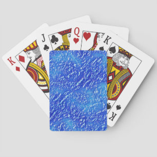 Jeu De Cartes Petite texture des rainures sur le bleu taché à te