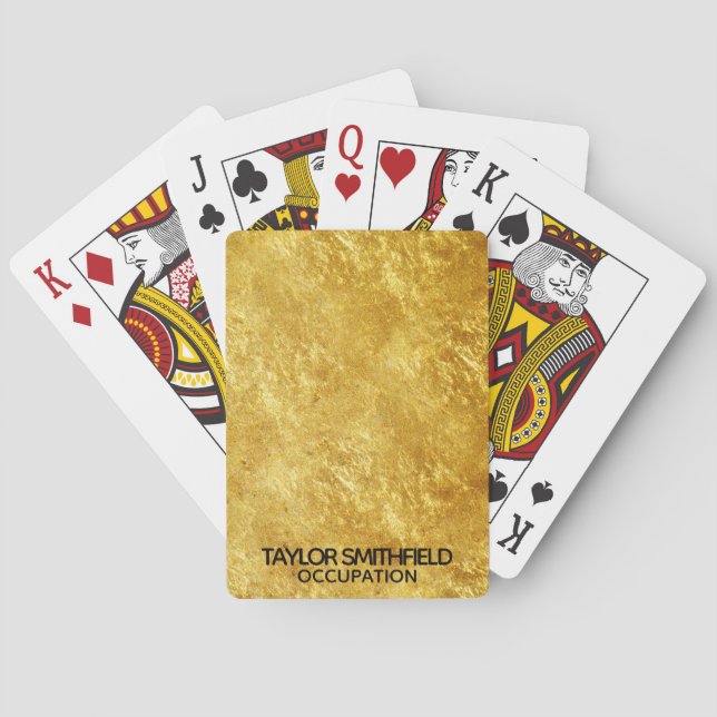 Jeu De Cartes Pétrole d'or (dos)