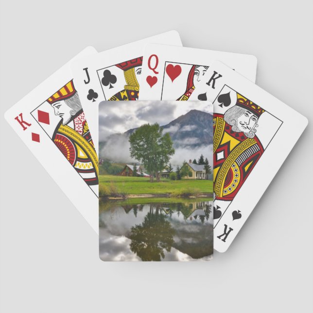 Jeu De Cartes Peu de Chambre en brume sur le lac (dos)